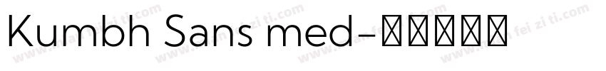 Kumbh Sans med字体转换